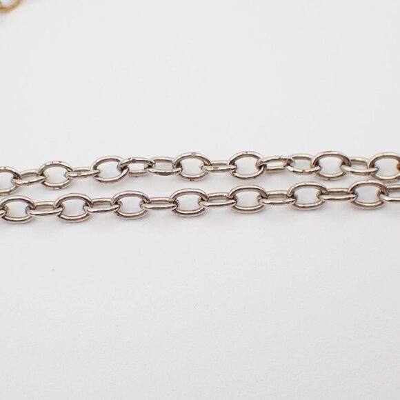LOUIS VUITTON Logomania Chain Long Necklace Gold Silver M68074 Italy 30YH788 - Picture 11 of 11